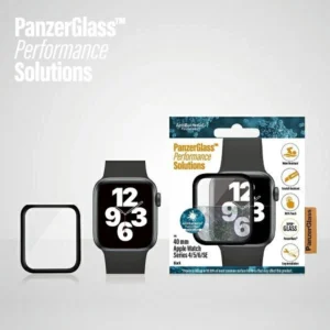 PanzerGlass Curved Antibacterial Tempered Glass for Apple Watch 4/5/6/SE - 40mm - Blackeng