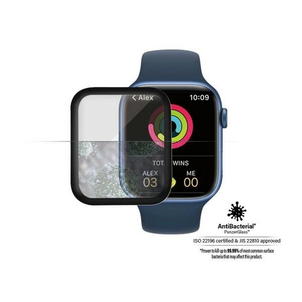 PanzerGlass Curved Tempered Glass for Apple Watch 7 45mm - Blackeng