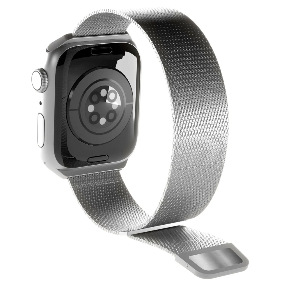 Puro Milanese Stainless Steel Strap for Apple Watch 42 / 44 / 45 / 49 mm - Silvereng