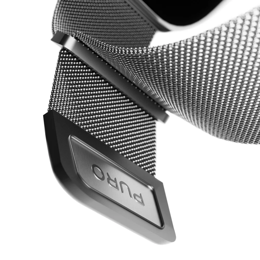 Puro Milanese Stainless Steel Strap for Apple Watch 42 / 44 / 45 / 49 mm - Silvereng