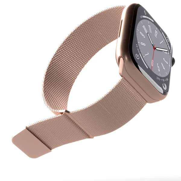 Puro Milanese Stainless Steel Apple Watch Band 38/40/41mm - Pinkeng