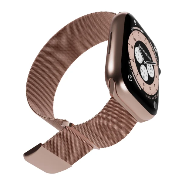 Puro Milanese Stainless Steel Apple Watch Band 38/40/41mm - Pinkeng