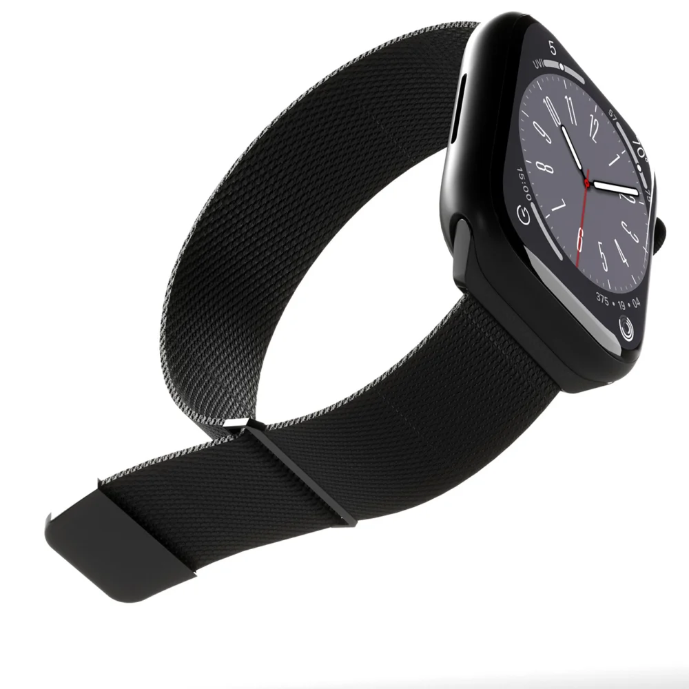 Puro Milanese Stainless Steel Apple Watch Band 38/40/41mm - Blackeng