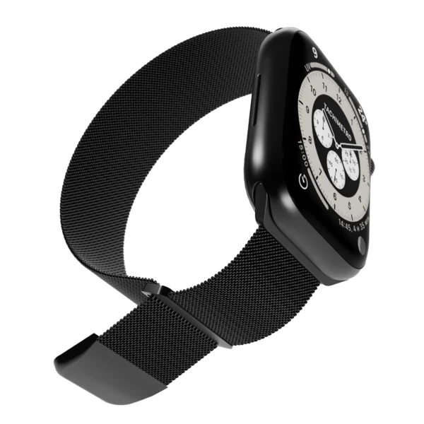 Puro Milanese Stainless Steel Apple Watch Band 38/40/41mm - Blackeng