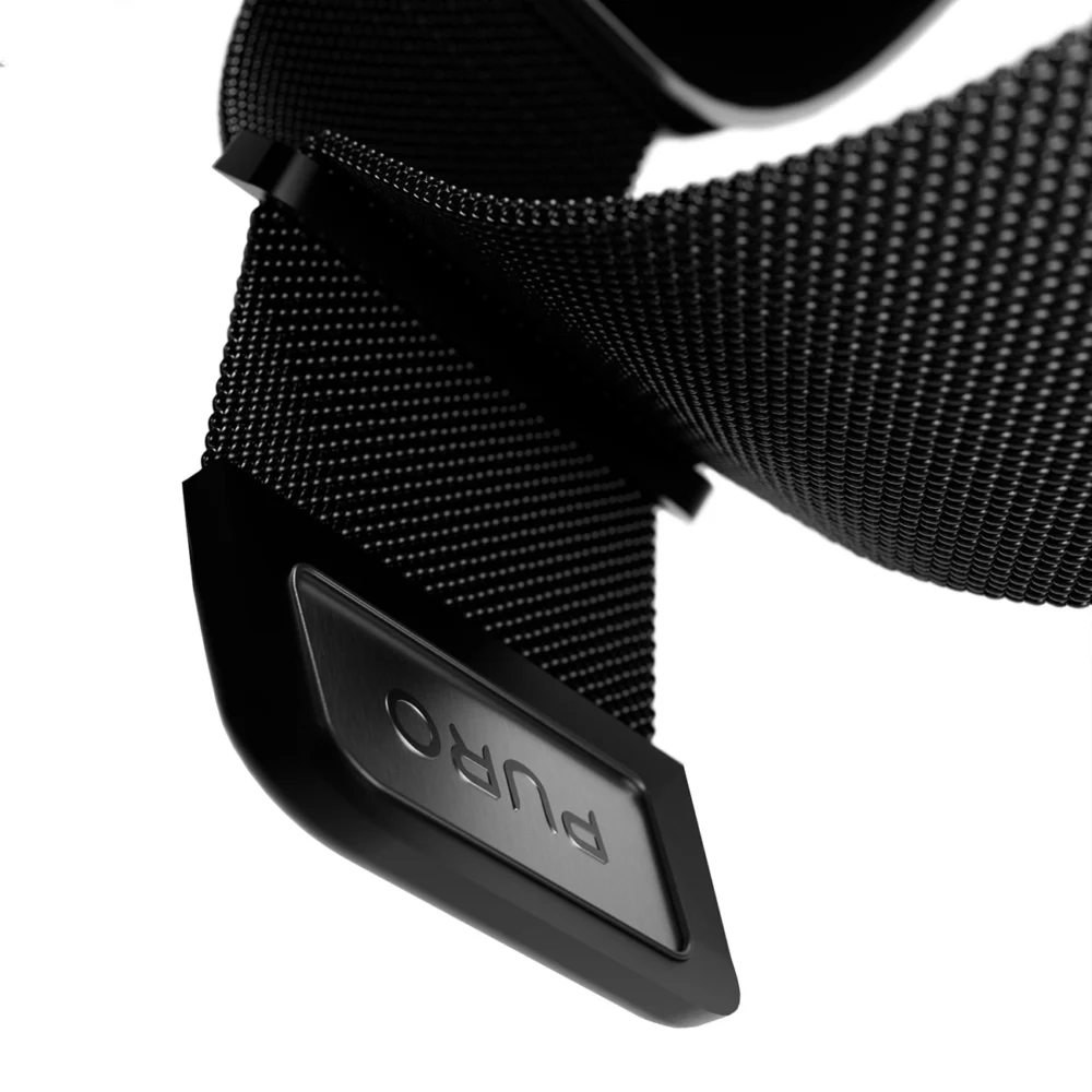 Puro Milanese Stainless Steel Apple Watch Band 38/40/41mm - Blackeng