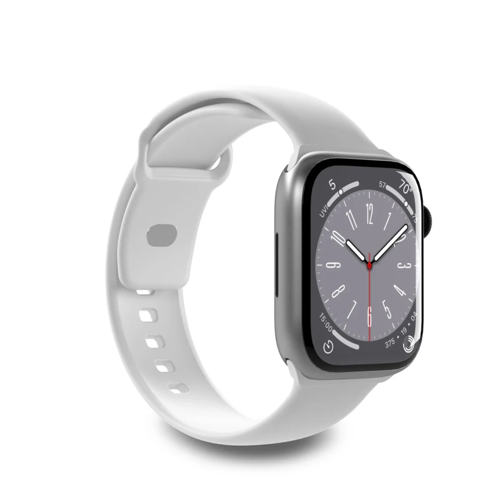 Puro Icon Silicone Strap for Apple Watch 42 / 44 / 45 / 49 mm - White (2 pcs.)eng