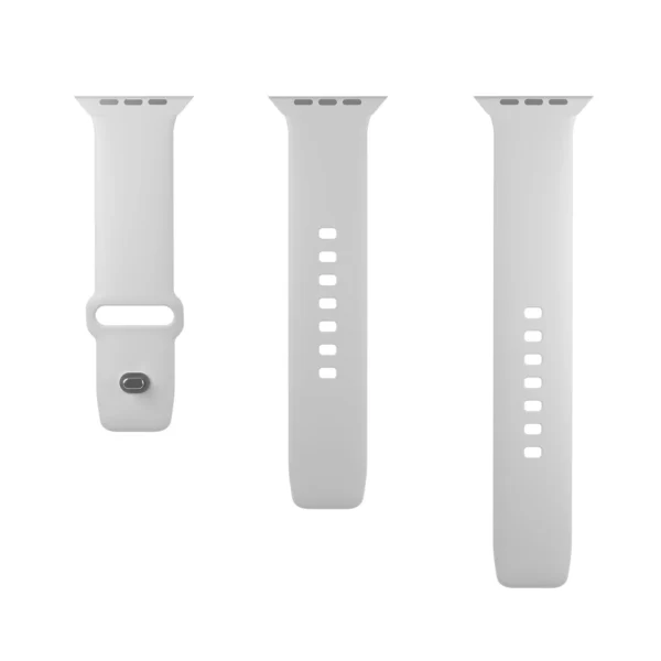 Puro Icon Silicone Strap for Apple Watch 42 / 44 / 45 / 49 mm - White (2 pcs.)eng