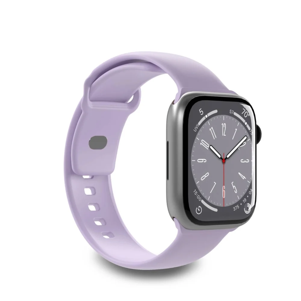 Puro Icon Silicone Strap for Apple Watch 42 / 44 / 45 / 49 mm - Lavender (2 pcs.)eng