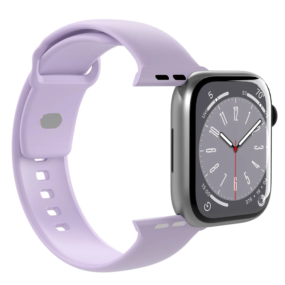 Puro Icon Silicone Strap for Apple Watch 42 / 44 / 45 / 49 mm - Lavender (2 pcs.)eng