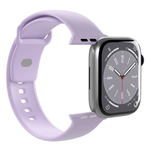 Puro Icon Silicone Strap for Apple Watch 42 / 44 / 45 / 49 mm - Lavender (2 pcs.)eng