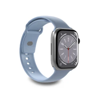 Puro Icon Silicone Strap for Apple Watch 42 / 44 / 45 / 49 mm - Light Blue (2 pcs.)eng