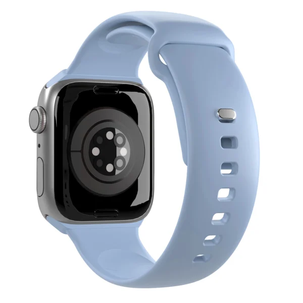 Puro Icon Silicone Strap for Apple Watch 42 / 44 / 45 / 49 mm - Light Blue (2 pcs.)eng