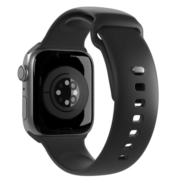Puro Icon Silicone Strap for Apple Watch 42 / 44 / 45 / 49 mm - Black (2 pcs.)eng