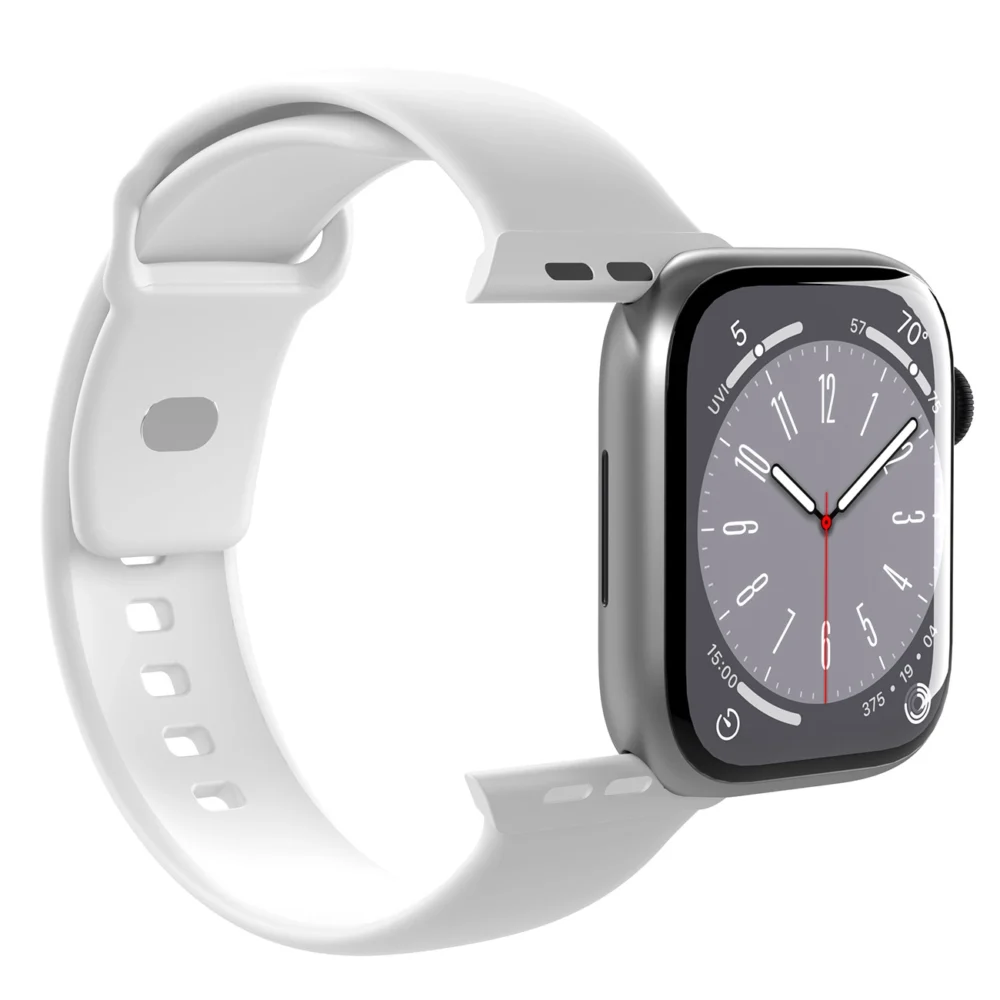 Puro Icon Silicone Strap for Apple Watch 38 / 40 / 41 mm - White (2 pcs.)eng