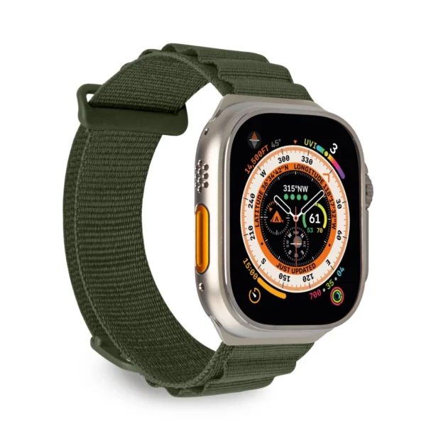 Puro Extreme Nylon Strap for Apple Watch 42 / 44 / 45 / 49 mm - Dark Greeneng