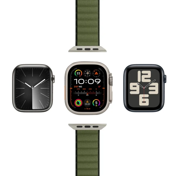 Puro Extreme Nylon Strap for Apple Watch 42 / 44 / 45 / 49 mm - Dark Greeneng