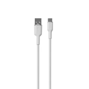 Puro Soft USB-A - USB-C Cable 1.5m - Whiteeng