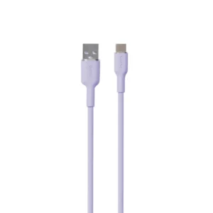Puro Soft USB-A - USB-C Cable 1.5m - Purpleeng