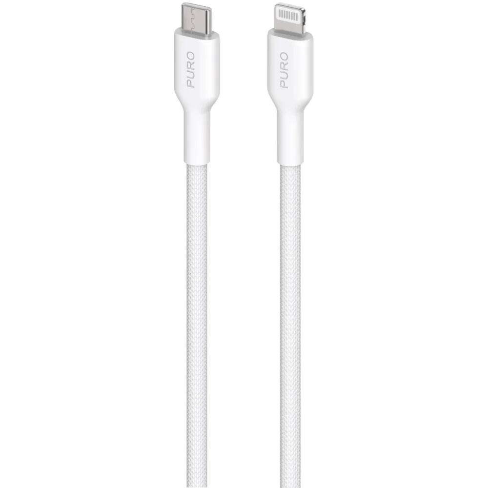 Puro Fabrik USB-C - Lightning Cable with MFI 1.2m - Whiteeng