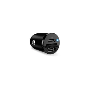 Puro Mini 30W Power Delivery 2 x USB-C Car Charger - Blackeng