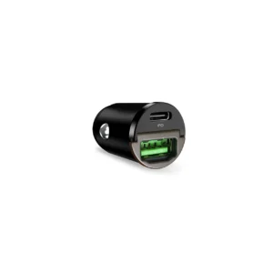 Puro Mini 30W Power Delivery USB-C USB-A Car Charger - Blackeng