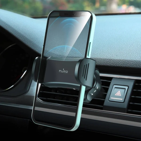 Puro Spring 2 Smartphone Holder for Air Vent - Blackeng