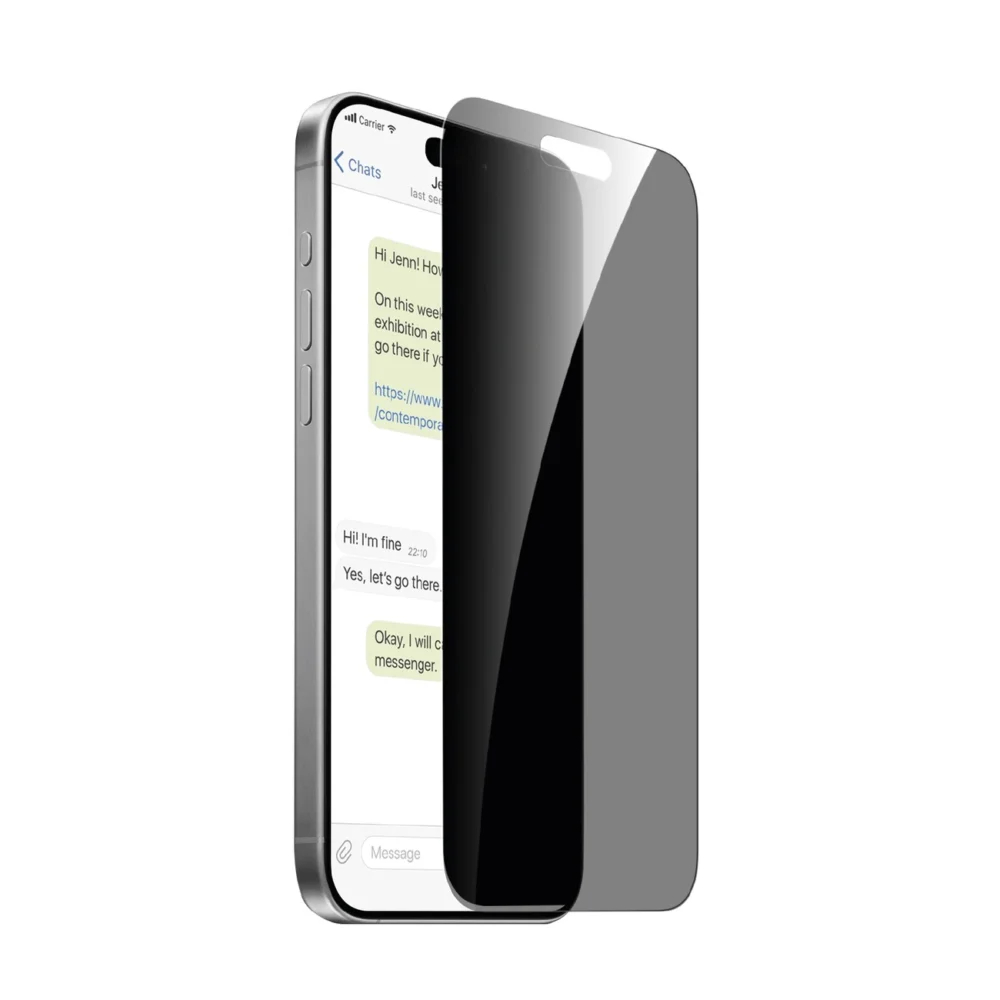 Puro Privacy Tempered Glass for iPhone 16 Pro Max / iPhone 15 Pro Maxeng