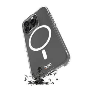 Puro Impact Clear D3O MagSafe Silicone Case for iPhone 16 Pro Max - Transparenteng