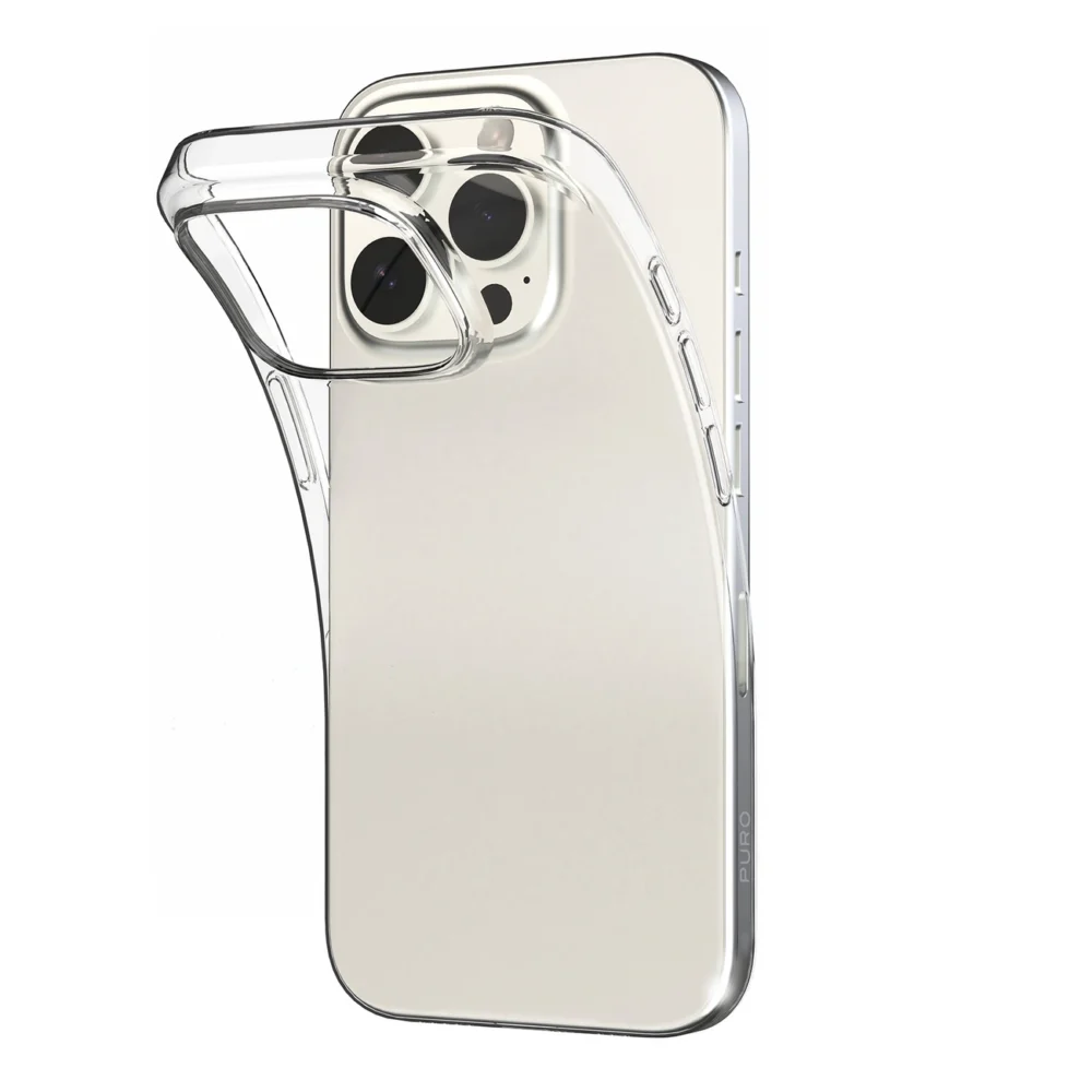 Puro 03 Nude Silicone Case for iPhone 16 Pro Max - Transparenteng