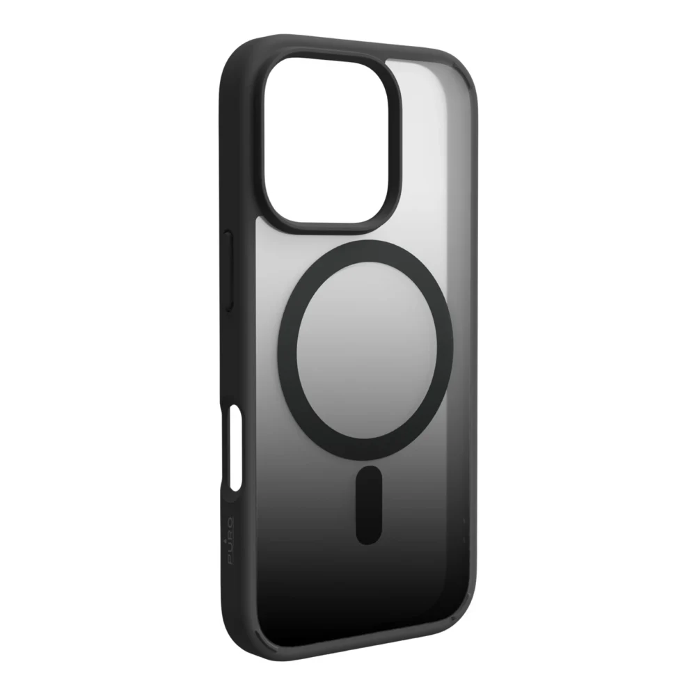 Puro Gradient MagSafe Silicone Case for iPhone 16 Pro - Blackeng