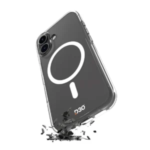 Puro Impact Clear D3O MagSafe Silicone Case for iPhone 16 - Transparenteng