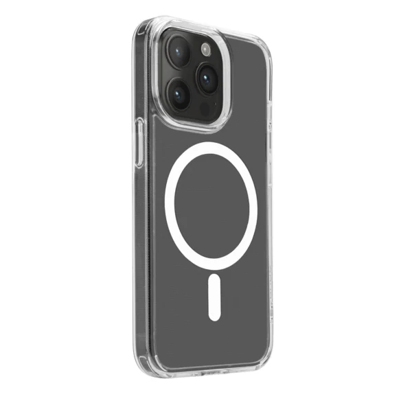 Puro Lite Mag MagSafe Silicone Case for iPhone 15 Pro - Transparenteng
