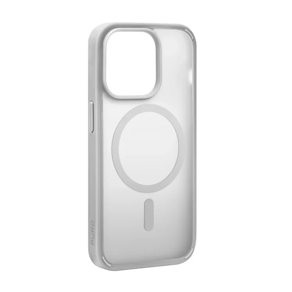 Puro Gradient MagSafe Silicone Case for iPhone 15 Pro - Silvereng