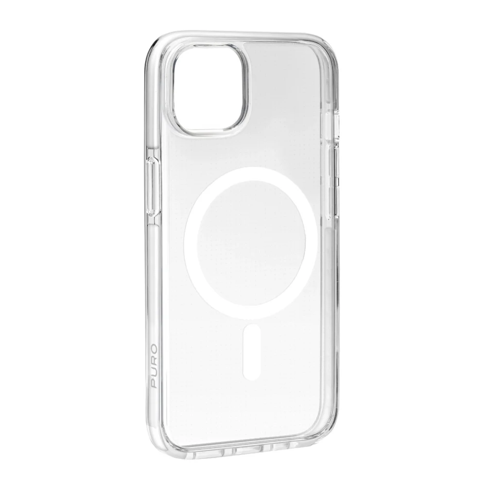 Puro Lite Mag Pro MagSafe Silicone Case for iPhone 15 - Transparenteng
