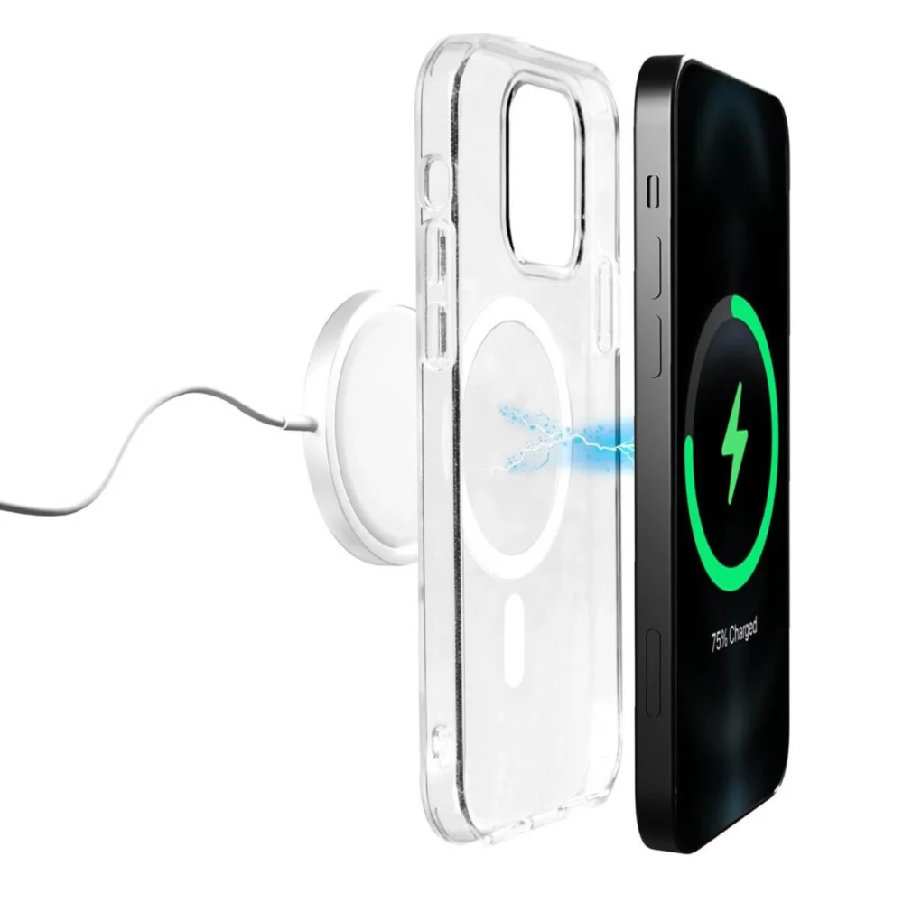 Puro Lite Mag MagSafe Silicone Case for iPhone 14 Pro - Transparenteng