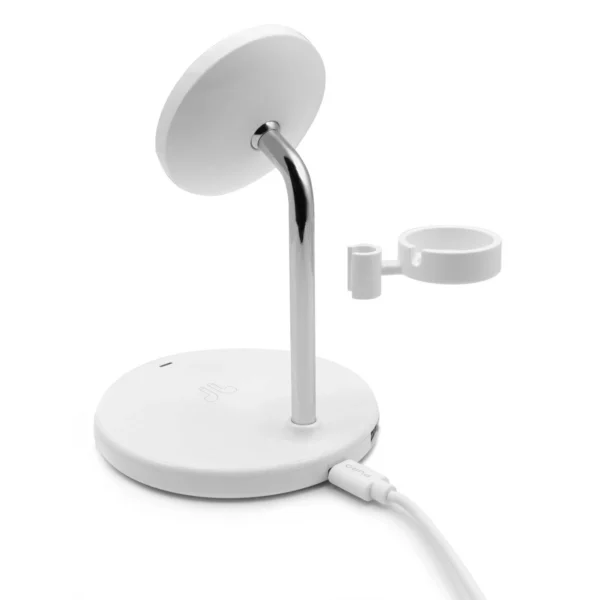 Puro Mag Station 3 in 1 Inductive Charger with Stand - Whiteeng