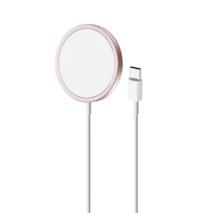 Puro Magnetic Wireless Induction Charging Station USB-C, MagSafe compatible, 1m, pinkeng