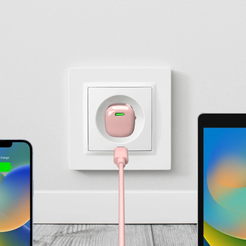 Puro 20W GaN USB-C Wall Charger - Pinkeng