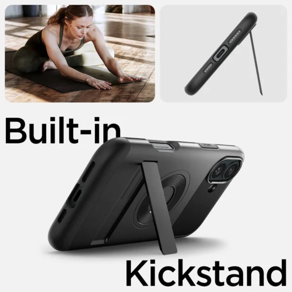 Spigen Slim Armor MagSafe iPhone 16 Case - Blackeng