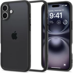 Spigen Ultra Hybrid iPhone 16 Case - Matte Blackeng
