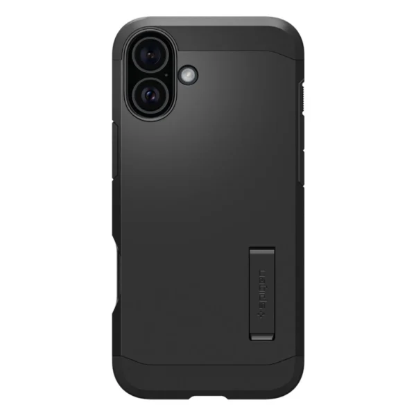 Spigen Tough Armor MagSafe case with stand for iPhone 16 - blackeng