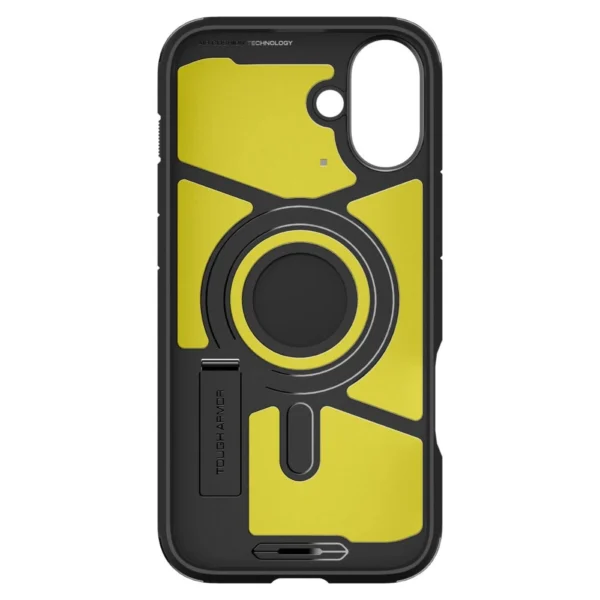Spigen Tough Armor MagSafe case with stand for iPhone 16 - blackeng
