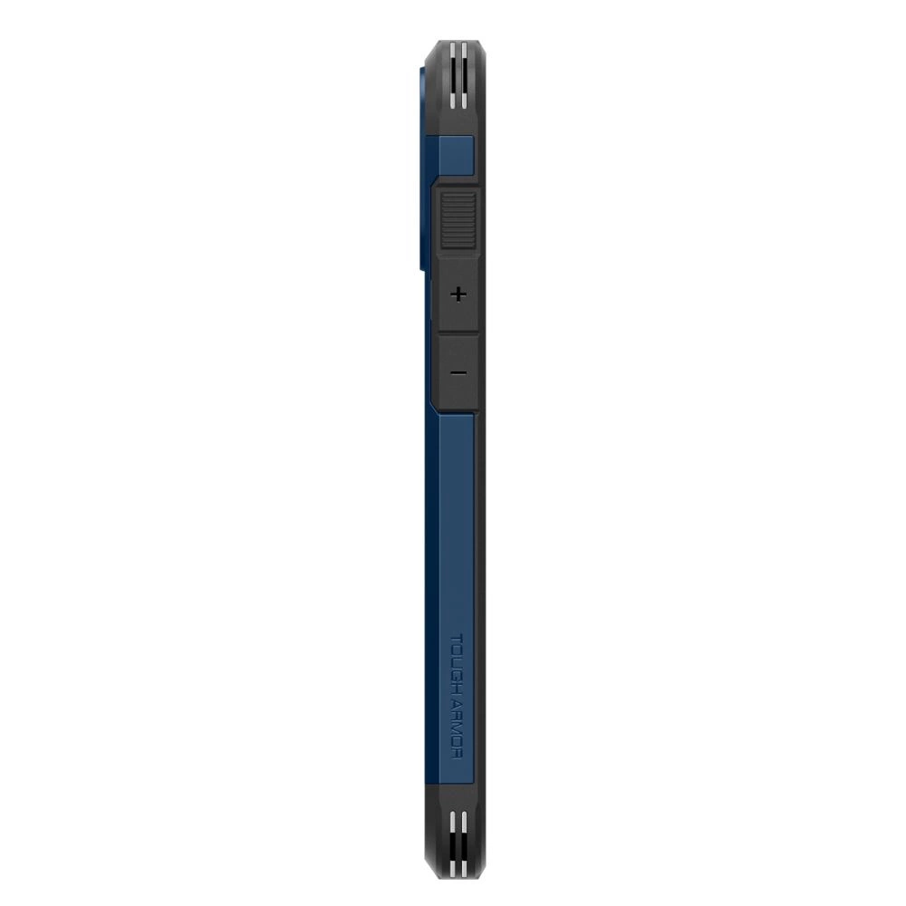 Spigen Tough Armor MagSafe case with stand for iPhone 16 - blueeng