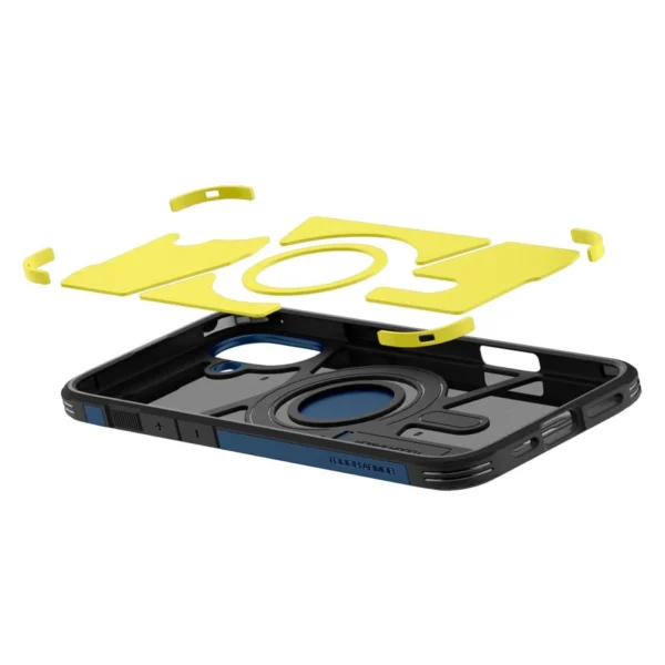 Spigen Tough Armor MagSafe case with stand for iPhone 16 - blueeng