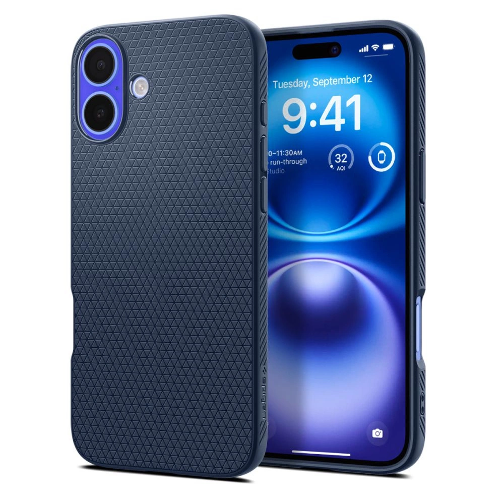 Spigen Liquid Air iPhone 16 Case - Blueeng