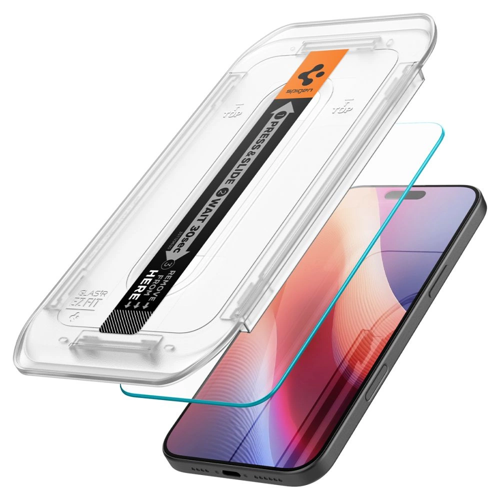 Spigen Glas.tR EZ Fit Tempered Glass for iPhone 16 Proeng