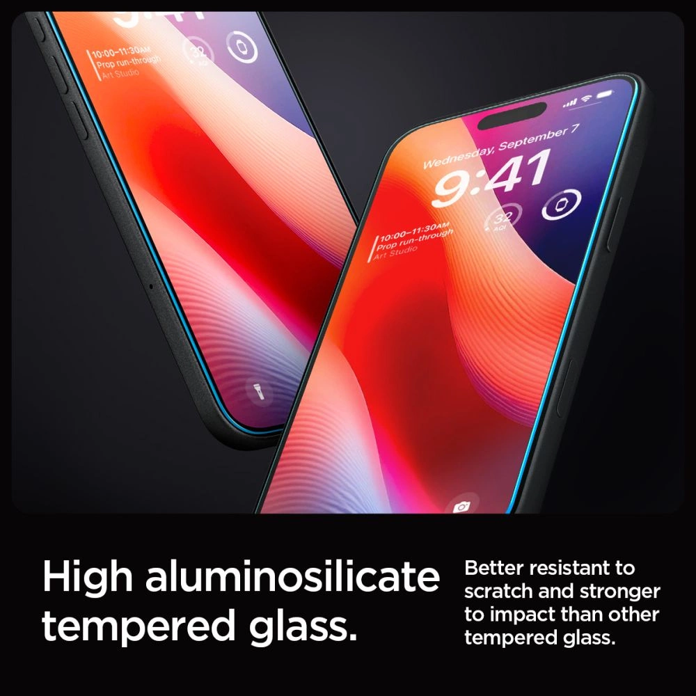 Spigen Glas.tR EZ Fit Tempered Glass for iPhone 16 Proeng