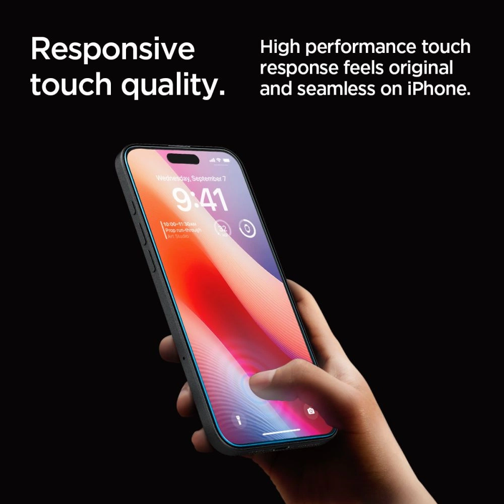 Spigen Glas.tR EZ Fit tempered glass for iPhone 16 Pro - 2 pcs.eng