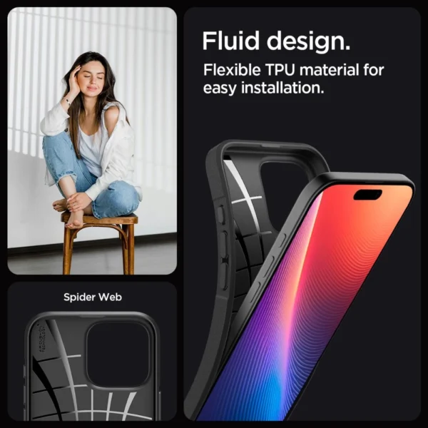 Spigen Core Armor iPhone 16 Pro Case - Matte Blackeng