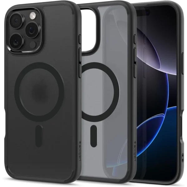 Spigen Ultra Hybrid Mag Case with MagSafe for iPhone 16 Pro - Blackeng